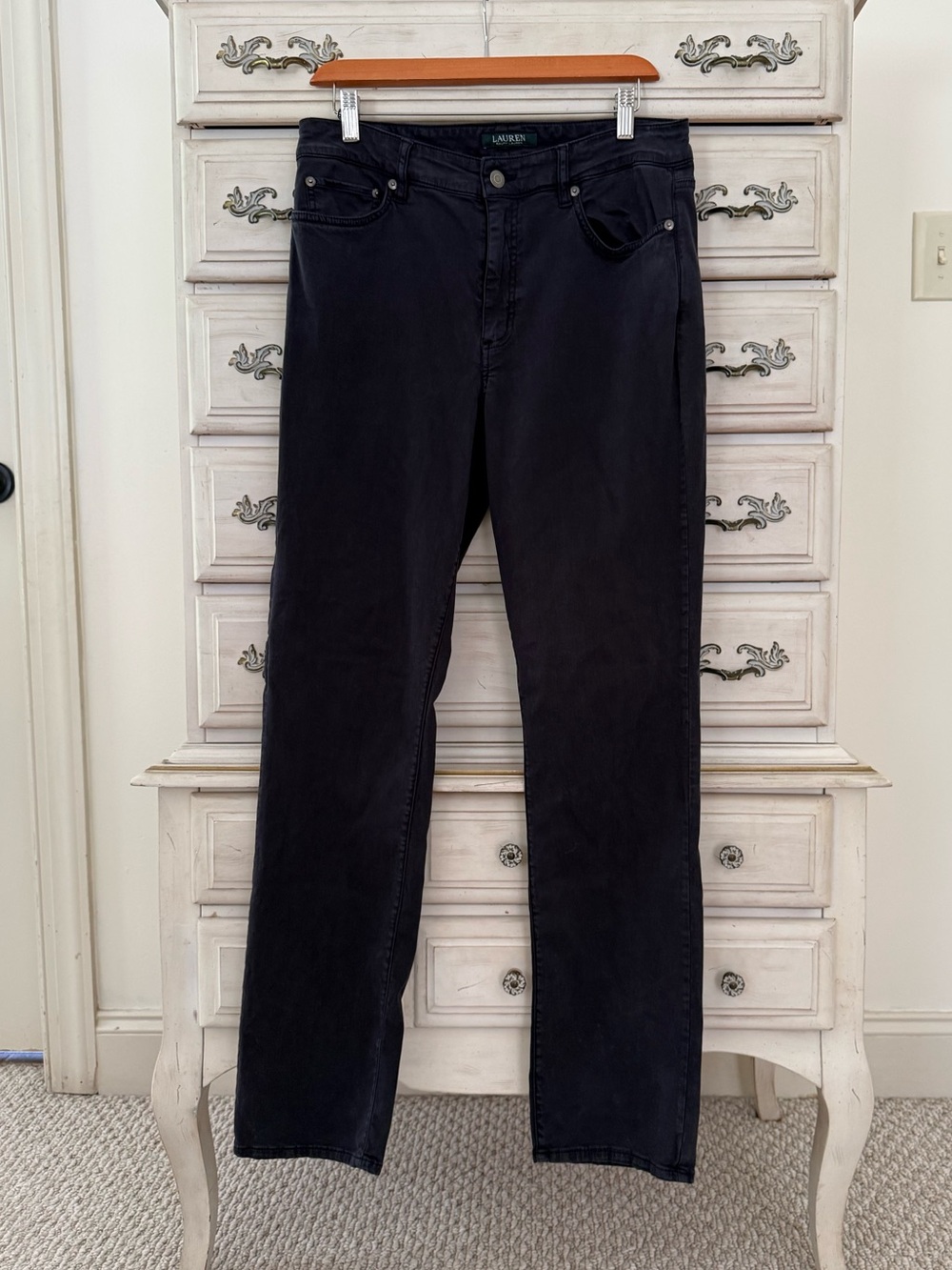 Ralph Lauren Black Preppy Straight Jeans